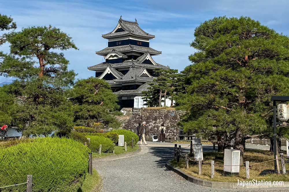 Castle grounds in Matsumoto.