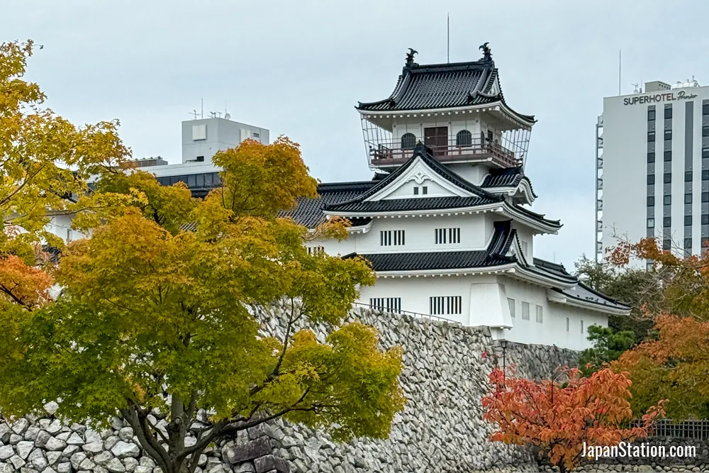 Toyama Castle area in Toyama.