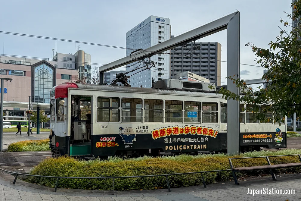 City tram in Toyama.