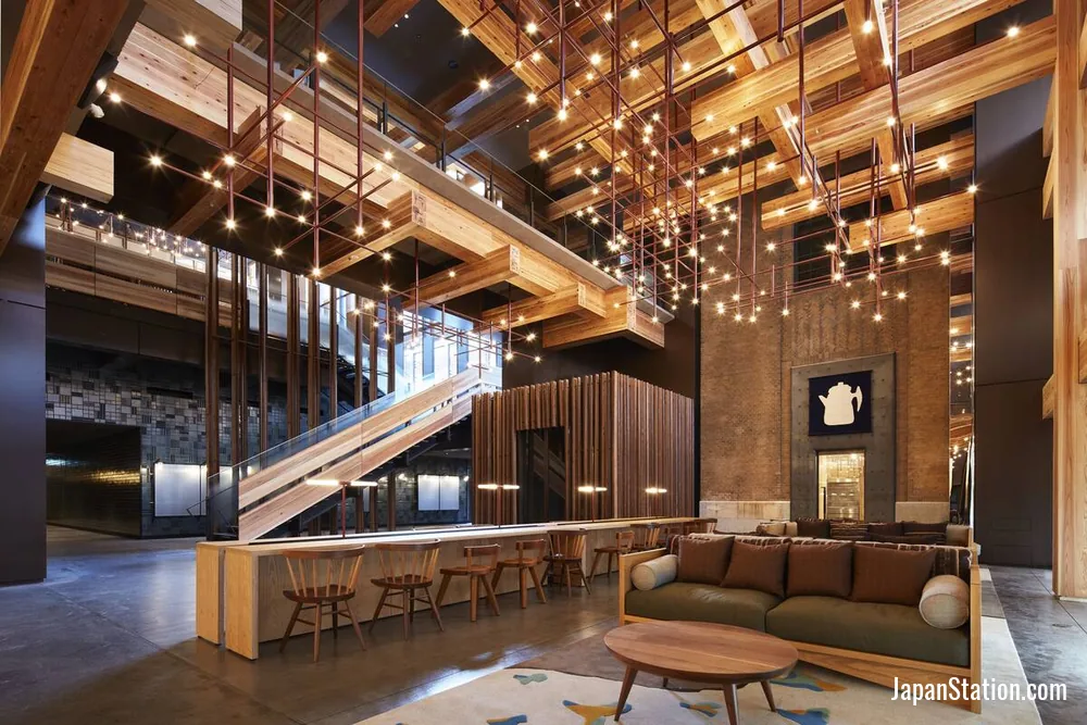 Lobby at Ace Hotel Kyoto.