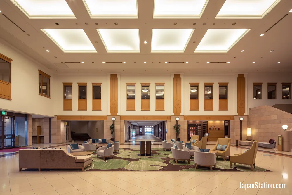 Lobby at ANA Crowne Plaza Chitose.