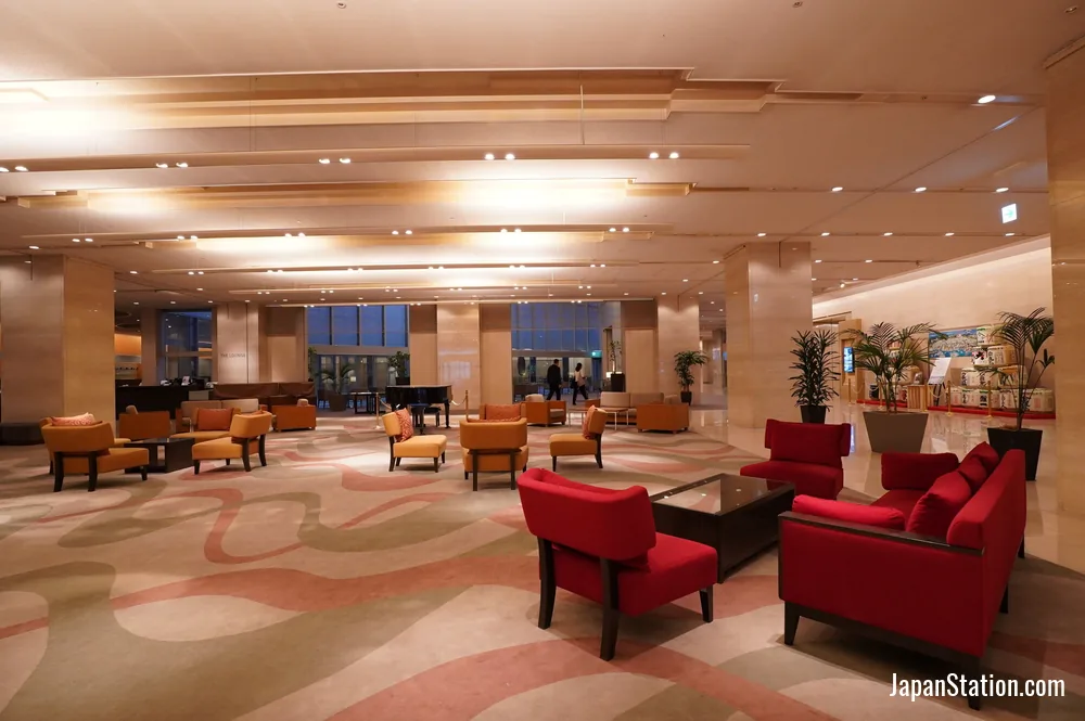 Lobby at ANA Crowne Plaza Kobe.