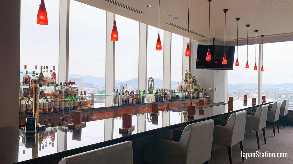 Bar at ANA Crowne Plaza Okayama.