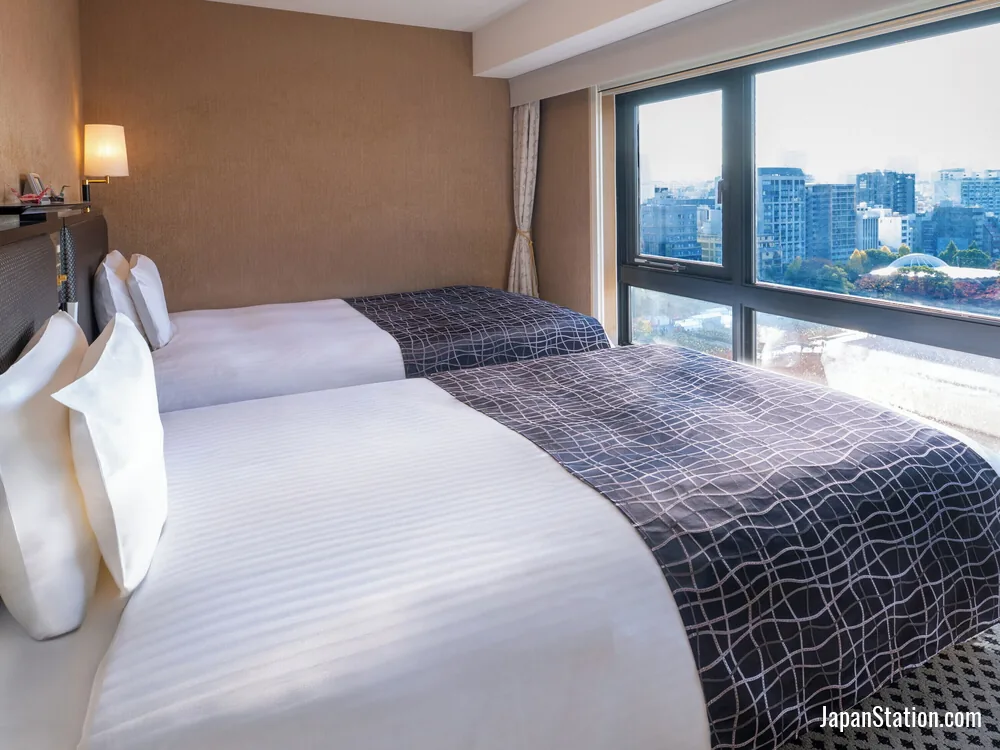 Guest room at APA Hotel Keisei Ueno Ekimae.