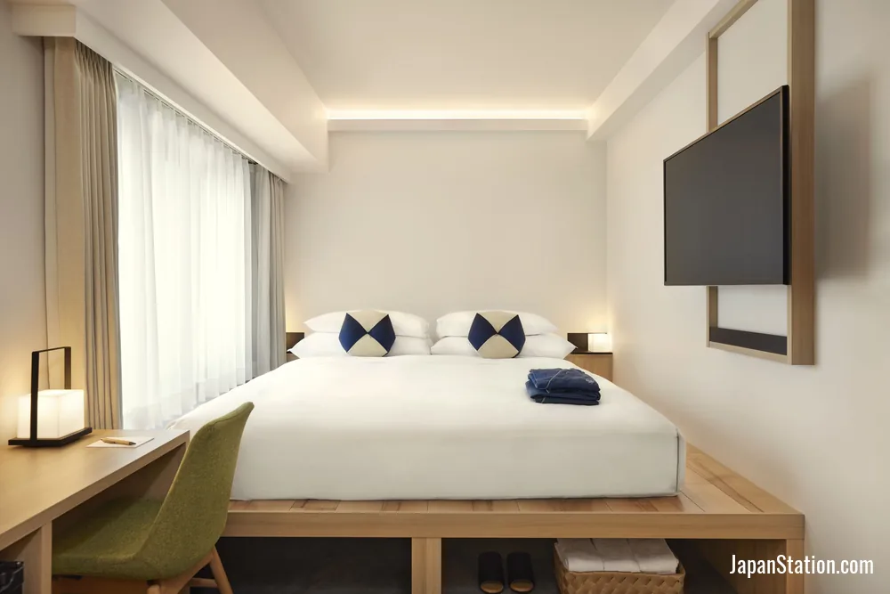 Guest room at ASAI Kyoto Shijo.
