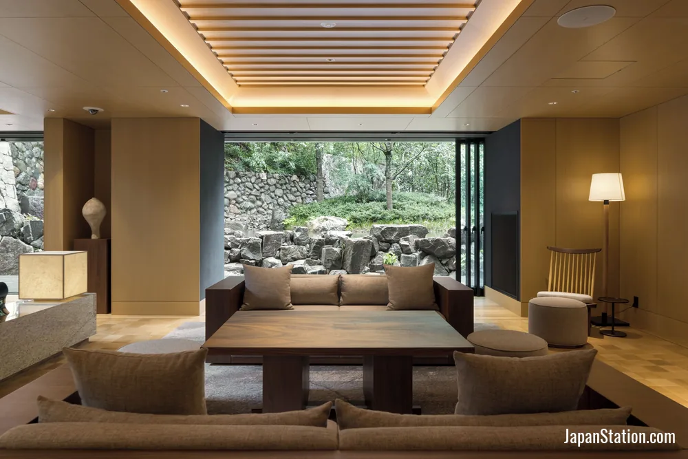 Lobby at Banyan Tree Higashiyama Kyoto.