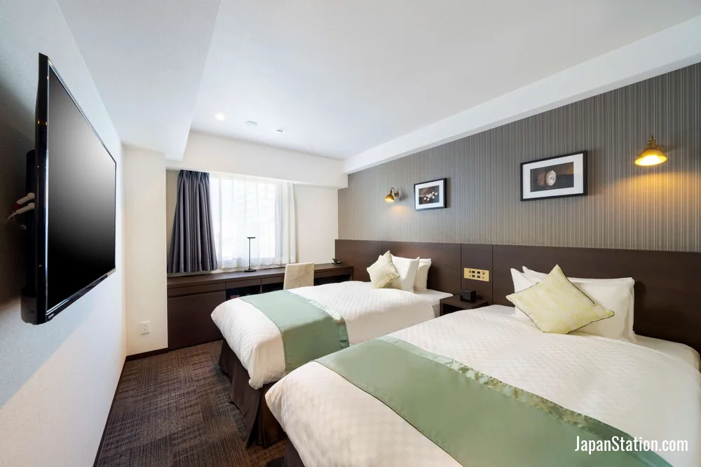 Guest room at Best Western Hotel Fino Shin-Yokohama.