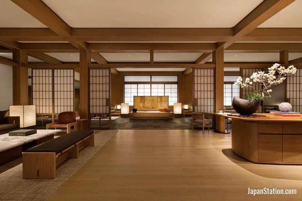 Lobby at Capella Kyoto.