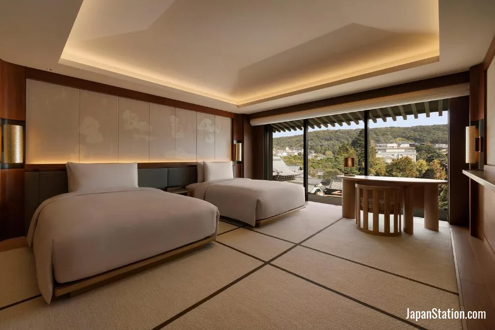 Guest room at Capella Kyoto.