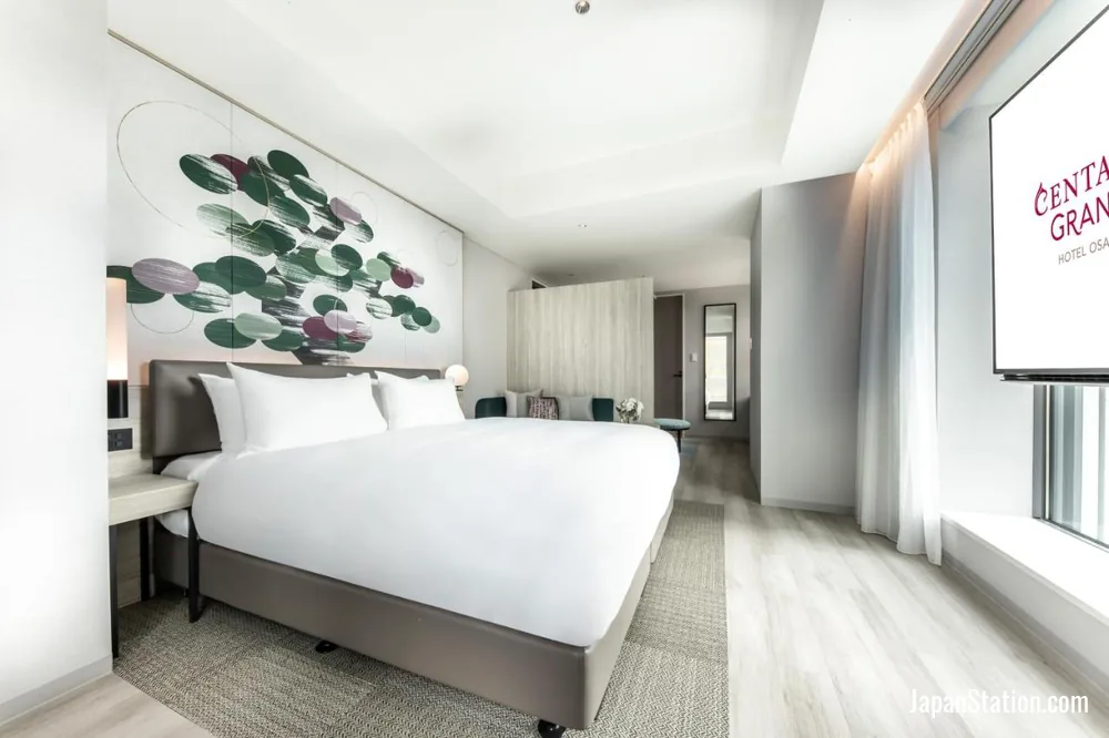 Guest room at Centara Grand Hotel Osaka.