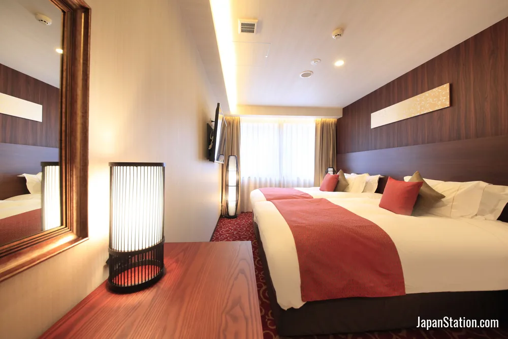 Guest room at Centurion Hotel Classic Nara.