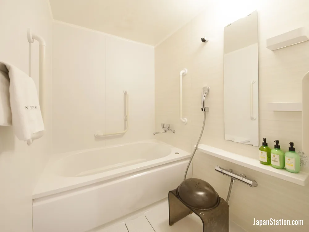 Bathroom in a guest room at Centurion Hotel Ikebukuro.