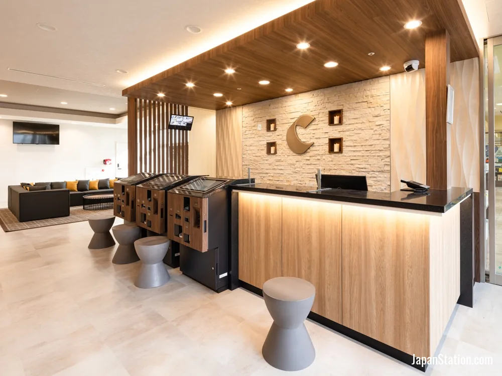 Reception area at Comfort Hotel ERA Nagoya Meiekiminami.