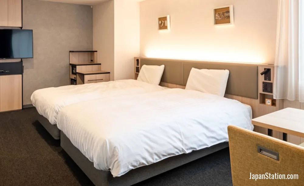 Guest room at Comfort Hotel ERA Nagoya Meiekiminami.
