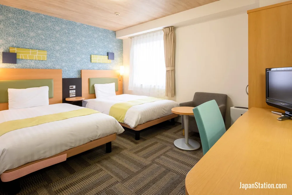 Guest room at Comfort Hotel Kokura.
