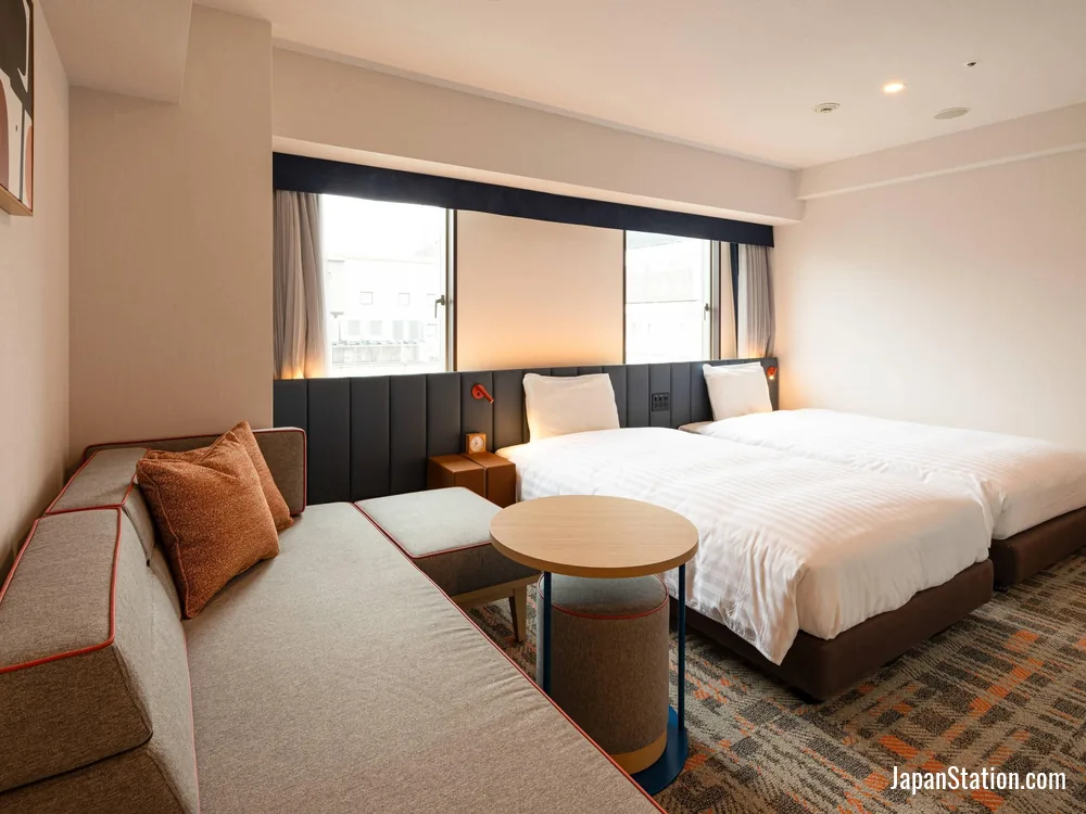 Guest room at Comfort Inn Nagoya Sakae.