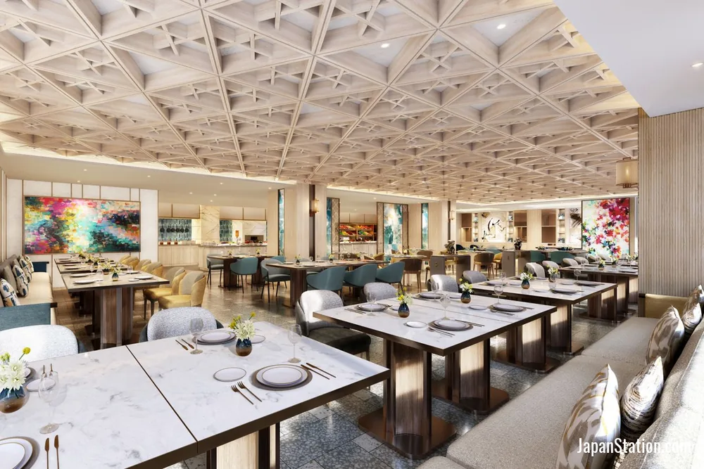 Dining area at Courtyard by Marriott Kyoto Station.