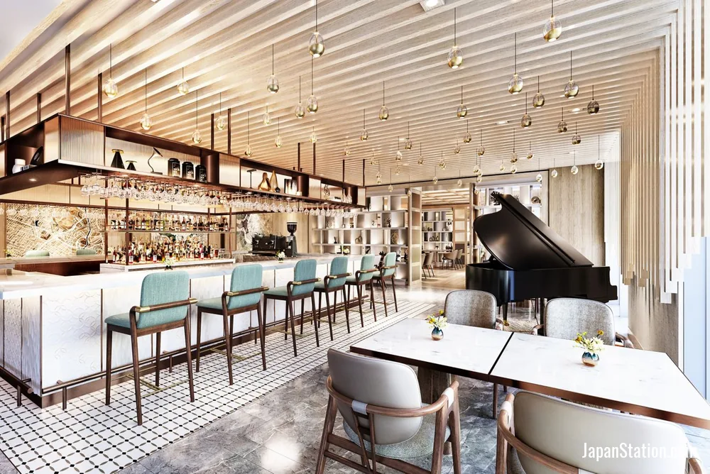 Bar at Courtyard by Marriott Kyoto Station.