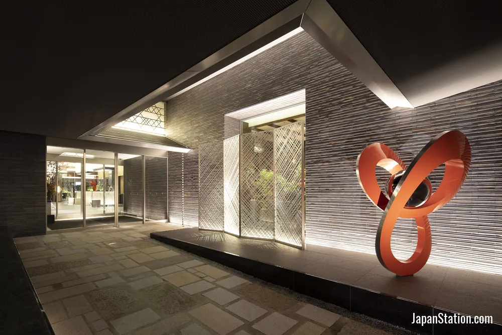 Entrance at Cross Hotel Kyoto.