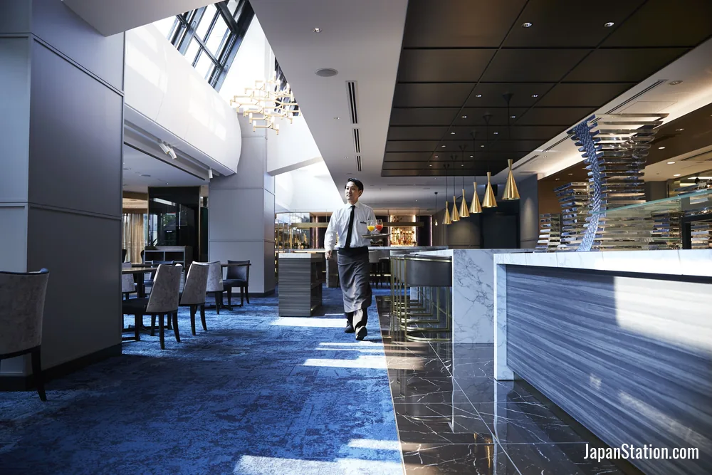 Dining area at Cross Hotel Osaka.