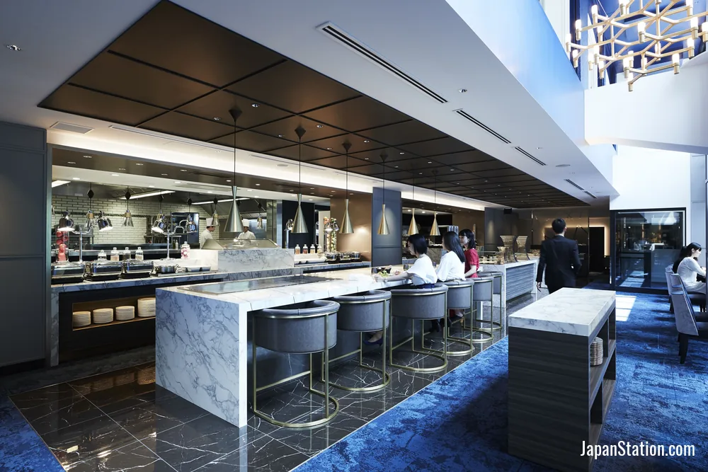 Dining area at Cross Hotel Osaka.