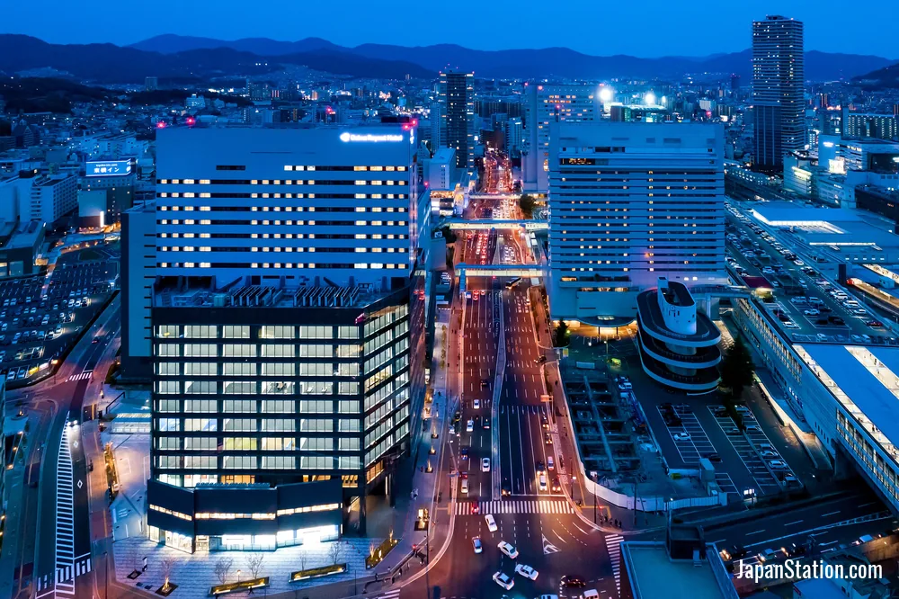 View from Daiwa Roynet Hotel Hiroshima-ekimae.