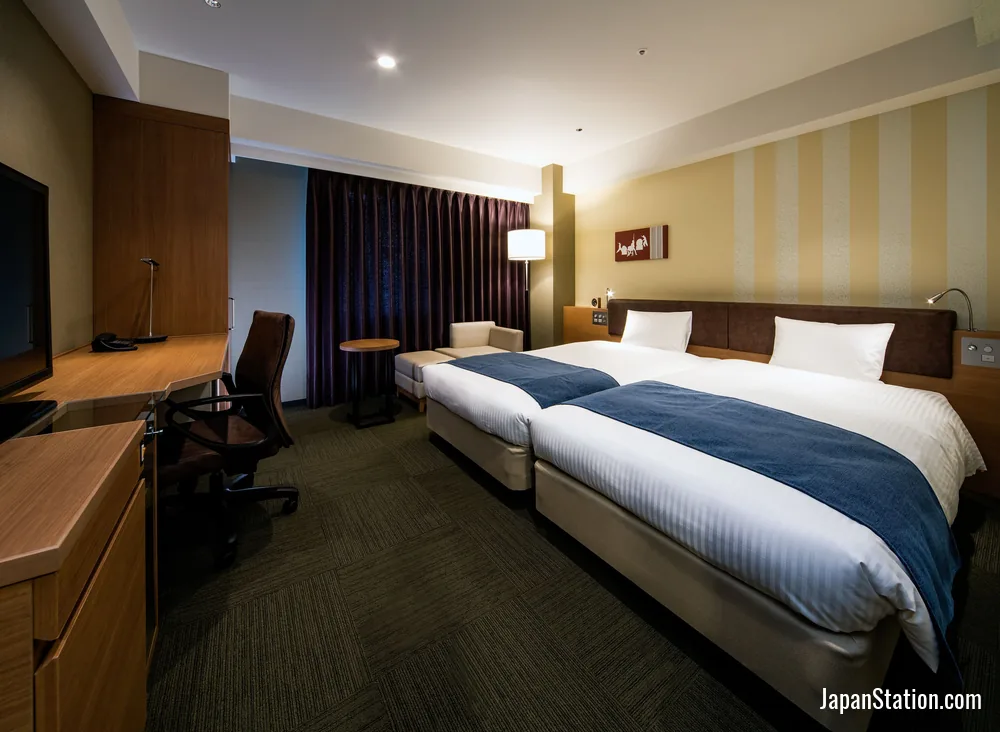 Guest room at Daiwa Roynet Hotel Kokura Ekimae.