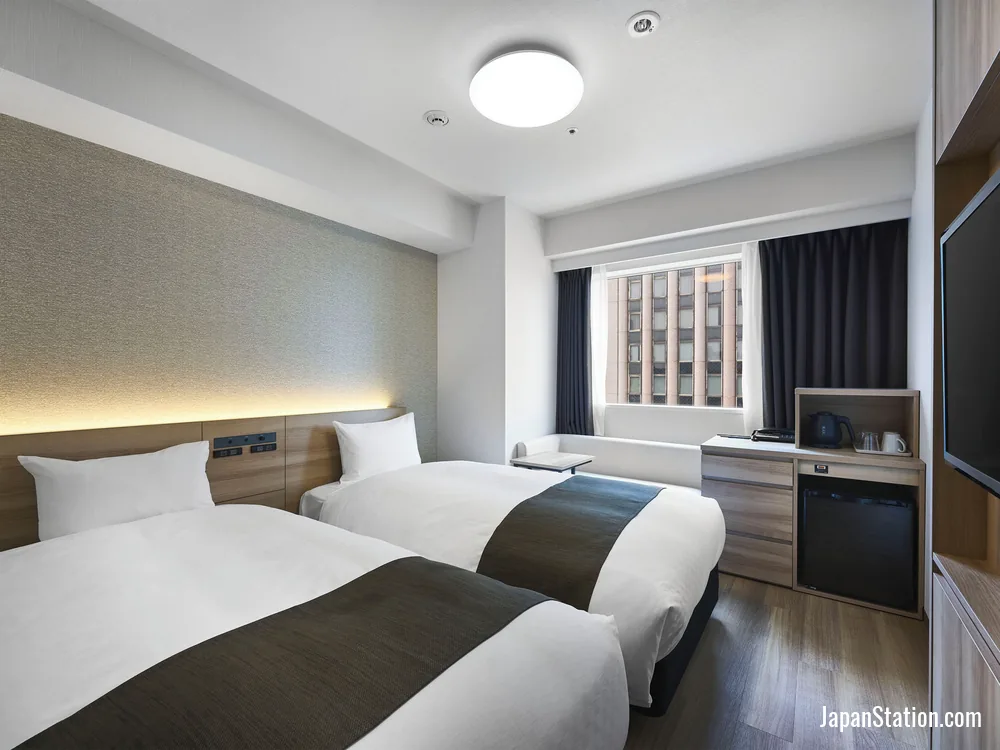 Guest room at Daiwa Roynet Hotel Nagoya Ekimae.