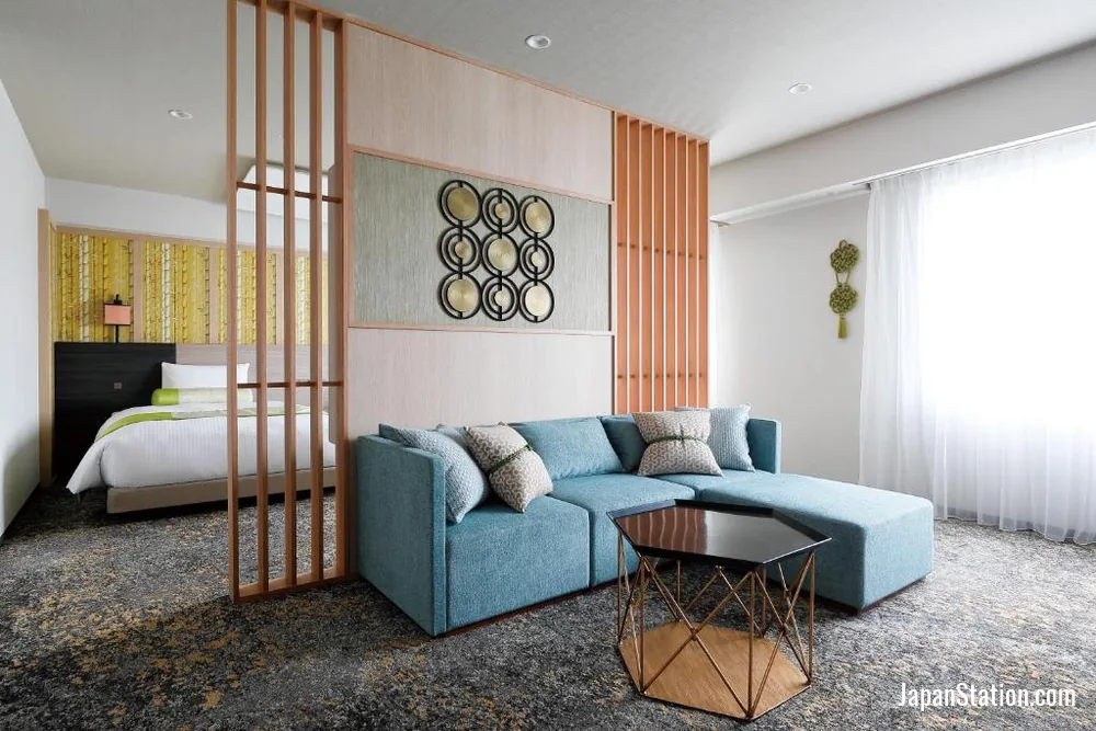 Guest room at Daiwa Roynet Hotel Nara.