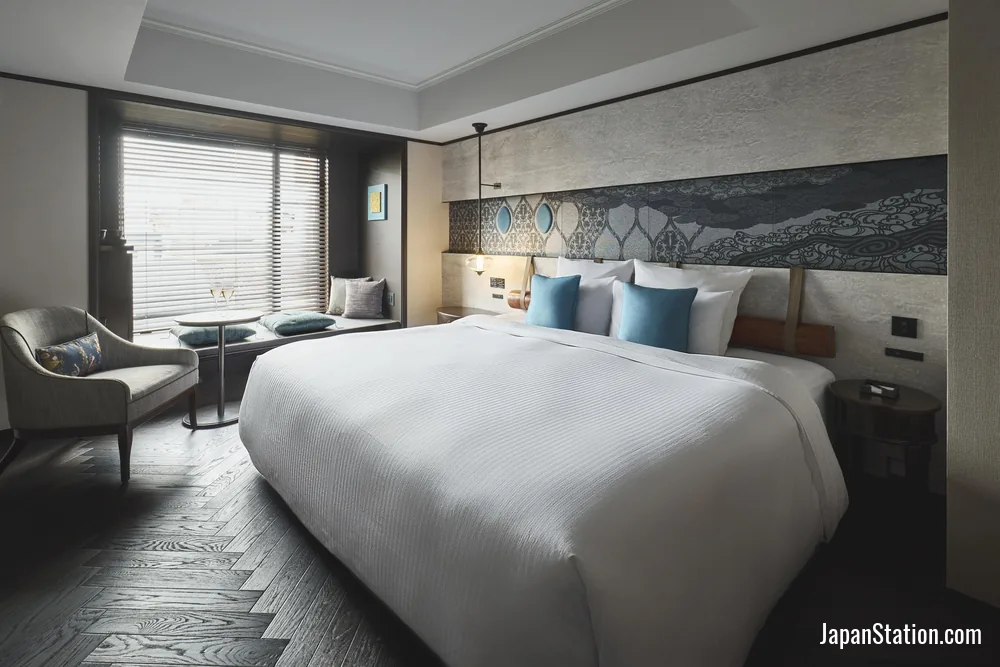 Guest room at Dhawa Yura Kyoto.