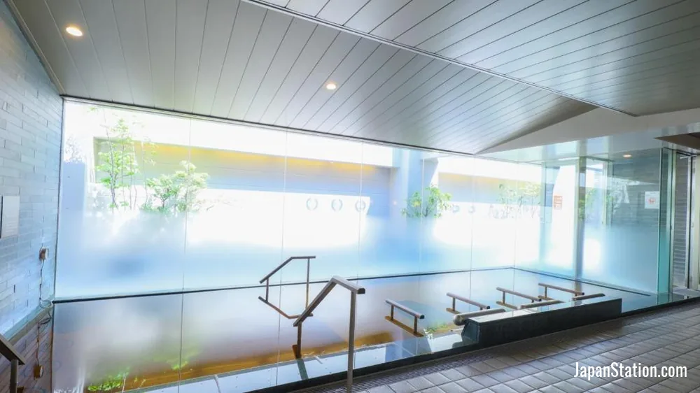 Natural hot spring bath at Dormy Inn Kanazawa.