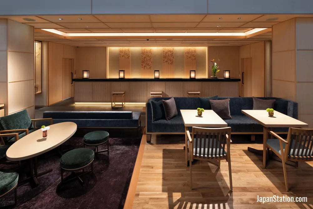 Reception area at DoubleTree by Hilton Kyoto Higashiyama.