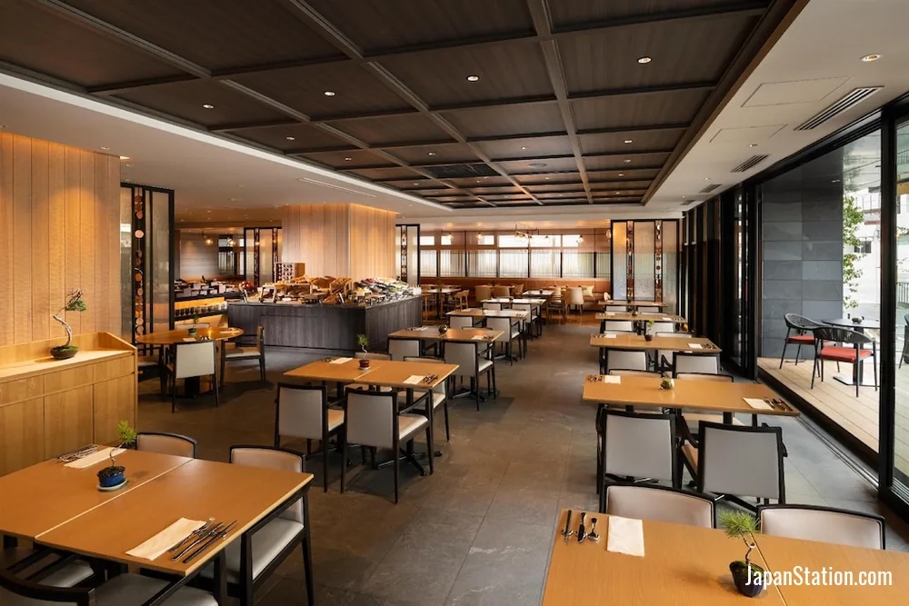 Dining area at DoubleTree by Hilton Kyoto Station.
