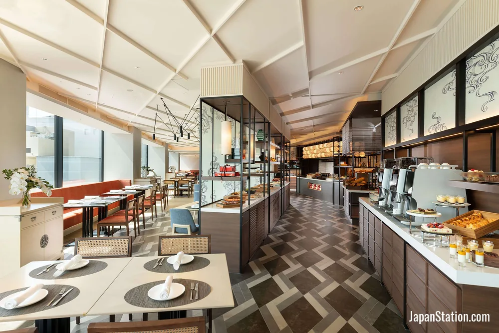 Dining area at DoubleTree by Hilton Osaka Castle.