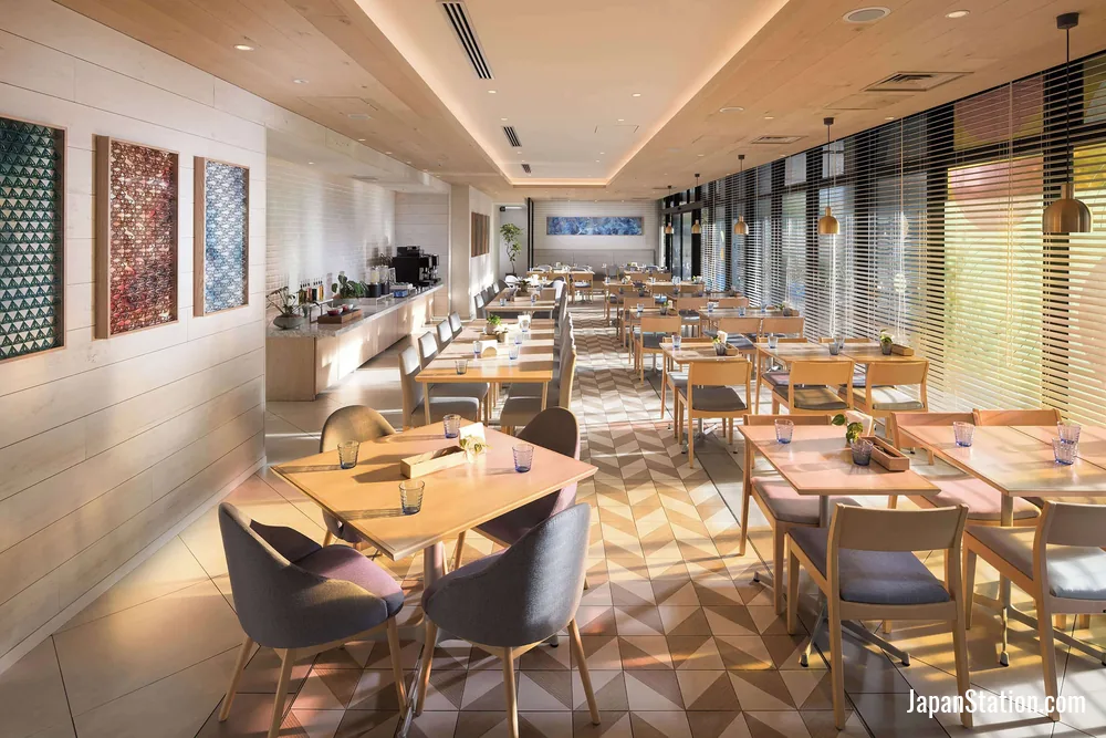 Dining area at DoubleTree by Hilton Tokyo Ariake.