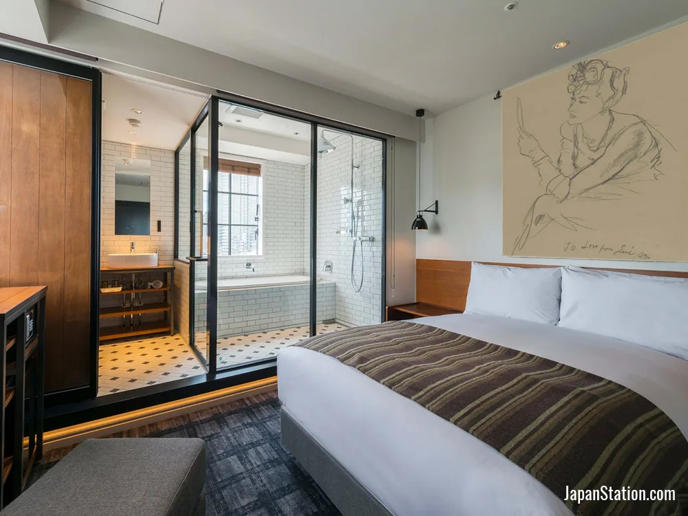 Guest room at EBISUHOLIC HOTEL.