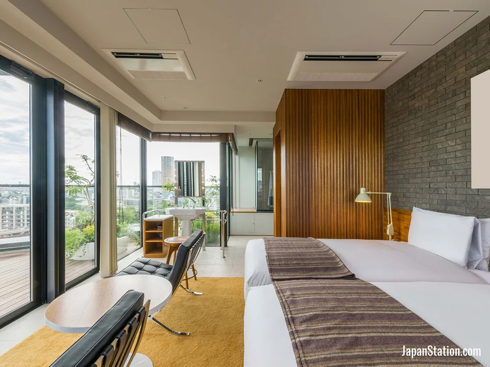 Guest room at EBISUHOLIC HOTEL.