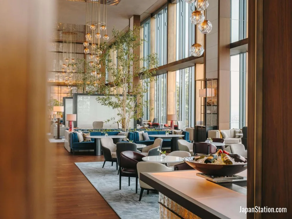 Lobby at Fairmont Tokyo.