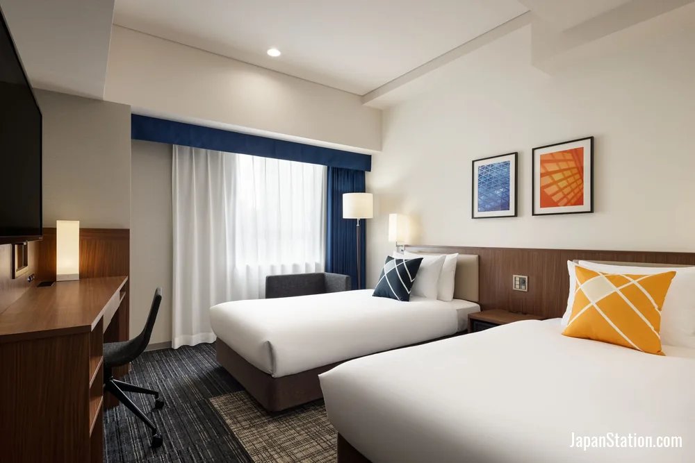 Guest room at Four Points Flex by Sheraton Nagoya Station.