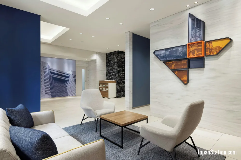 Lobby at Four Points Flex by Sheraton Yokohama West.