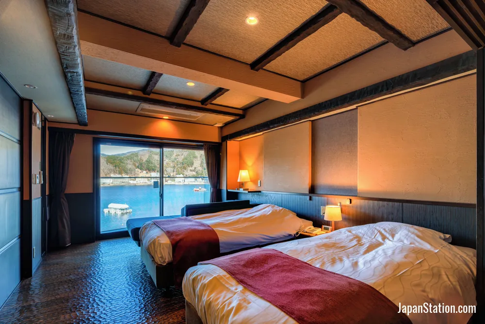 Guest room at Fuji Lake Hotel.