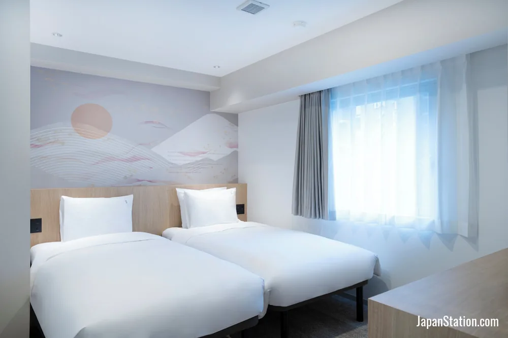 Guest room at Garner Hotel Kyoto Shijo Karasuma.