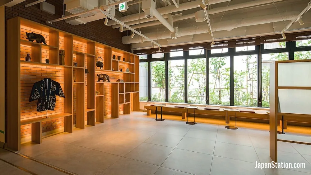 Lobby at GRIDS Premium Hotel Otaru.
