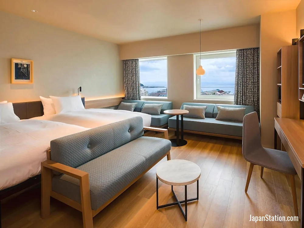 Guest room at GRIDS Premium Hotel Otaru.