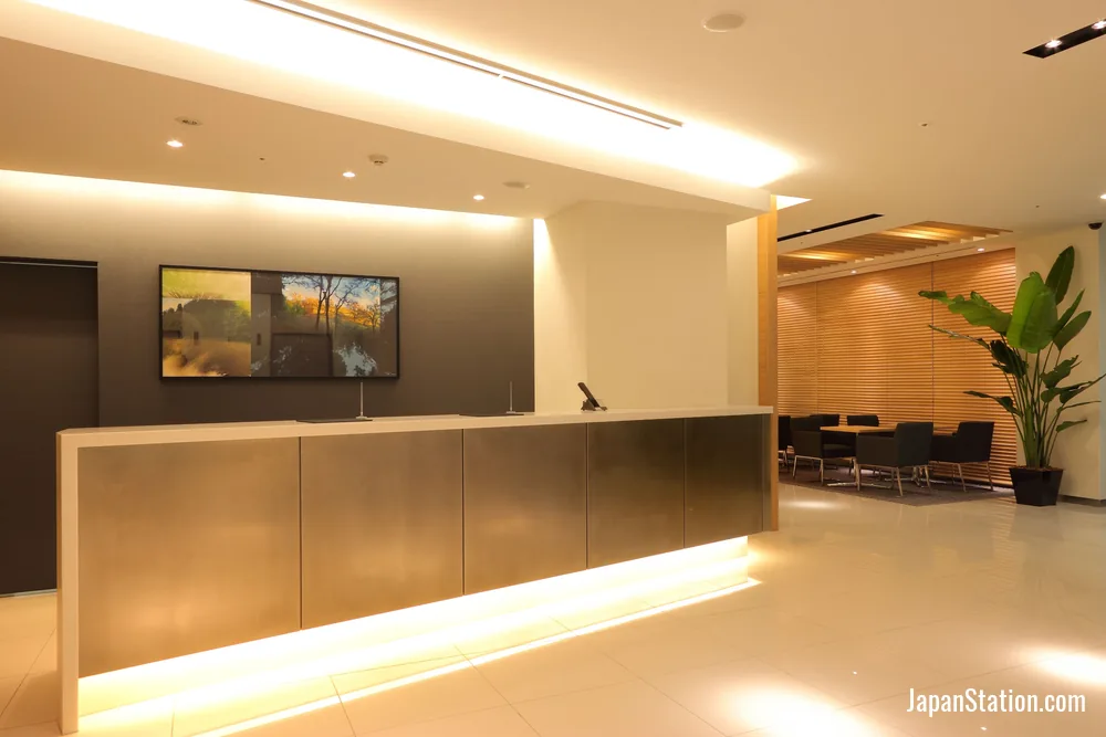 Reception area at Hakata Tokyu REI Hotel.
