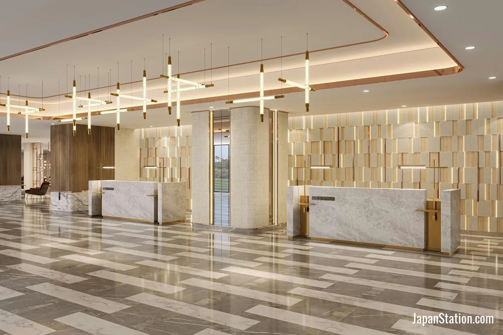 Lobby at Hamamatsu Marriott Hotel.