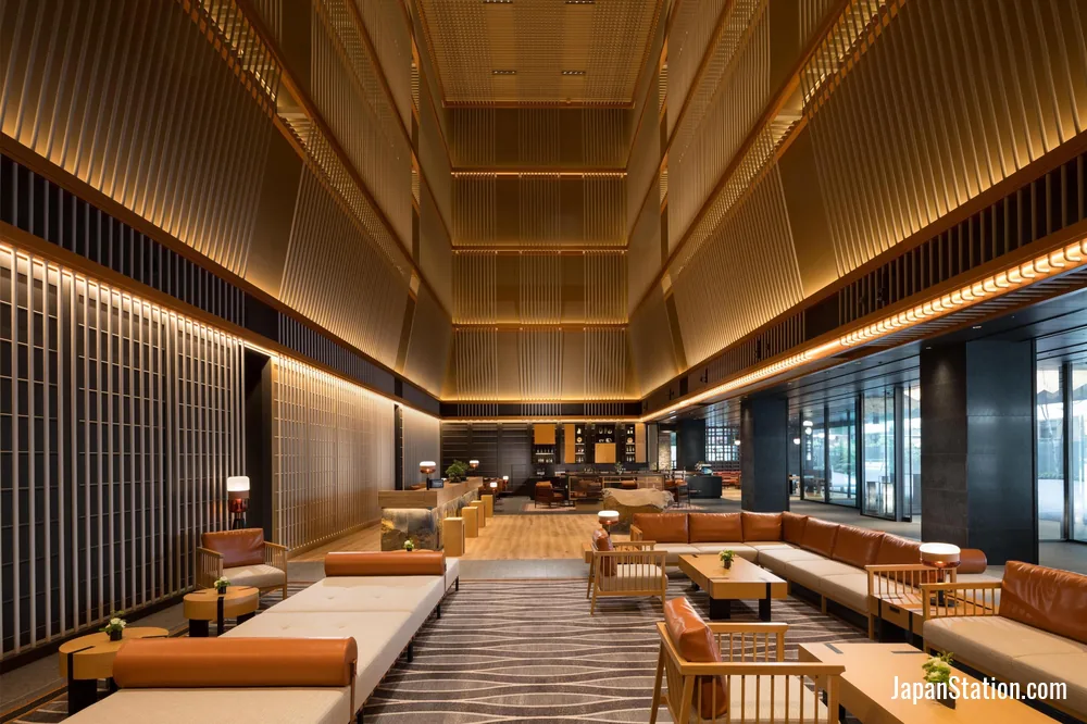 Lobby at Hilton Kyoto.