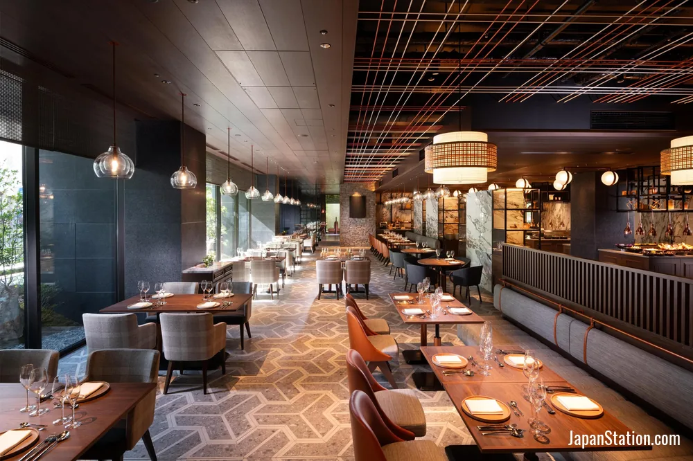 Dining area at Hilton Kyoto.