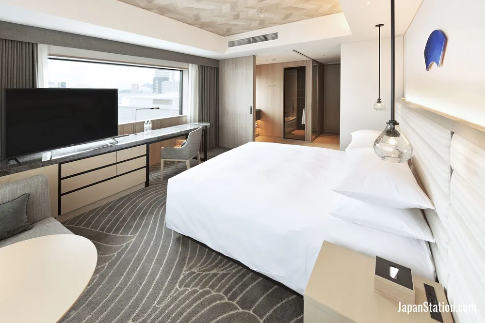 Guest room at Hilton Nagasaki.