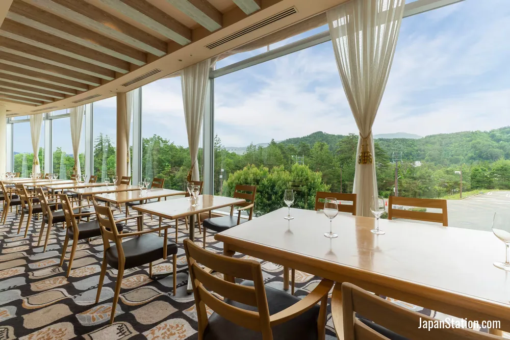 Dining area at Hilton Takayama Resort.